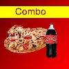 Pizza grande e coca-cola 2l