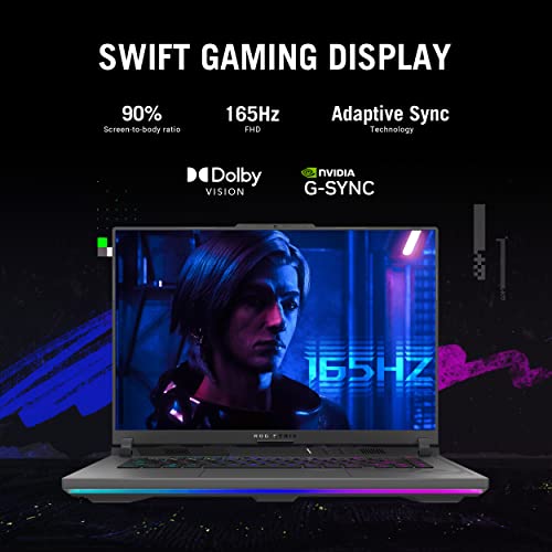 Notebook Gamer ASUS ROG Strix G16 (2023), Tela FHD de 16" (16:10) com 165Hz, GeForce RTX 4070, Intel Core i9-13980H